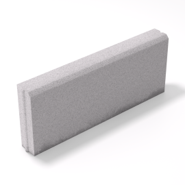 Бордюр тротуарний 500*200*60 шип-паз, білий